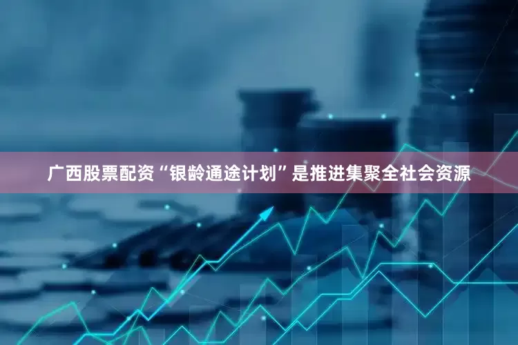 广西股票配资“银龄通途计划”是推进集聚全社会资源